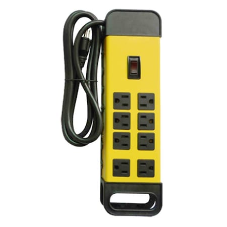 Virtual Outlet Strip, SJT, 8 Outlet(s) Black VI2502536